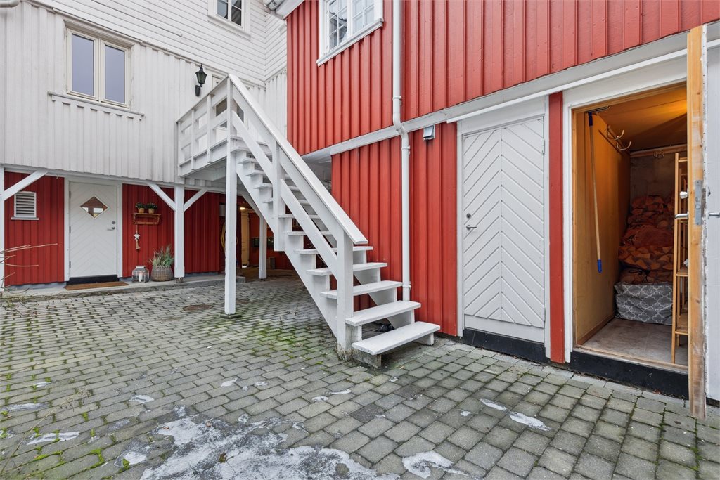 Felles bakgård for sameiet. 