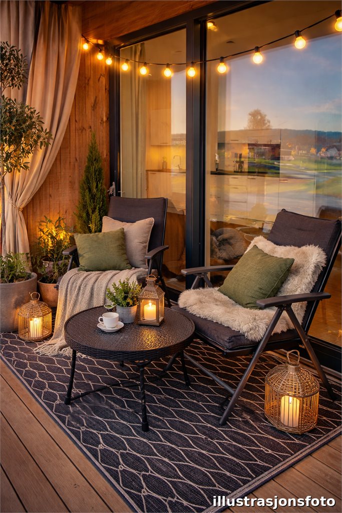 illustrasjonsfoto balkong