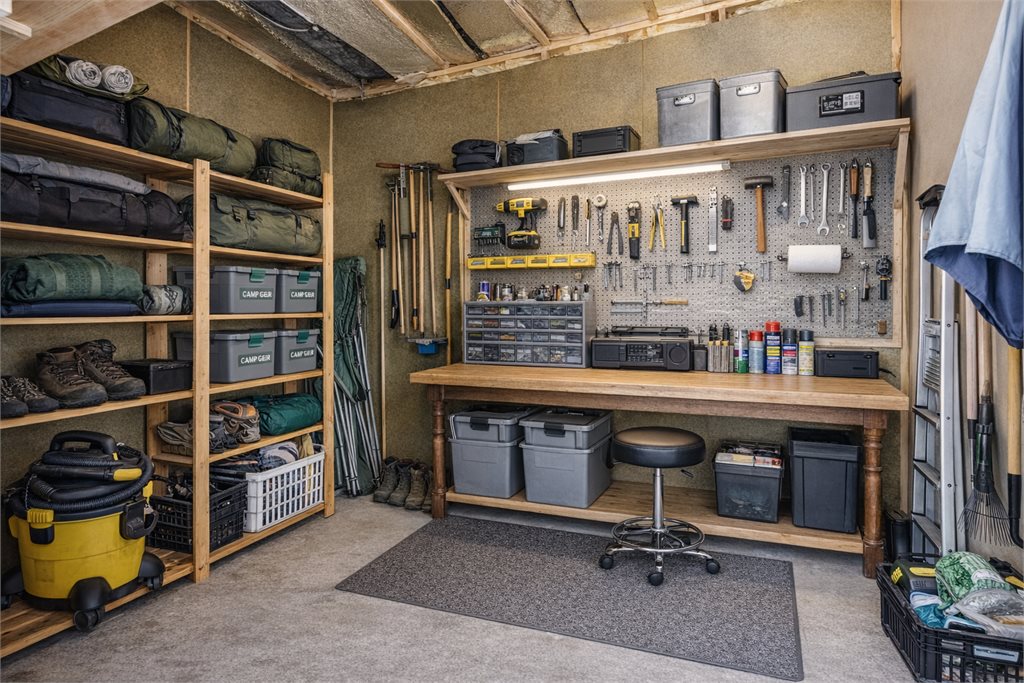 Illustrasjonsbilde - 3D modellering som viser alternativ utnyttelse av boden - Bygningsmessig kan det ved en slik illustrasjon være avvik i forhold til virkeligheten. Boden slik den i dag fremstår er også vist som eget bilde 